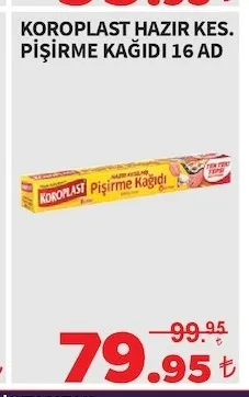 Koroplast Hazir Kes. Pi̇Şi̇Rme Kağidi 16 Ad