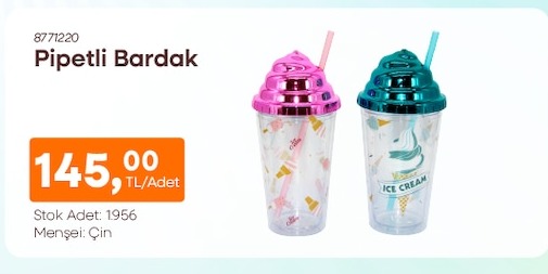 Pipetli Bardak