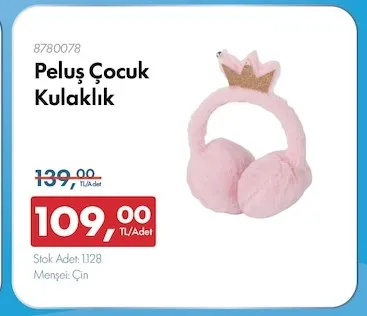 Peluş Çocuk Kulaklık