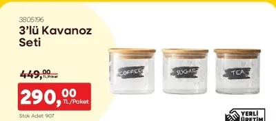 3'Lü Kavanoz Seti