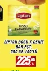 Lipton Doğu K.Deniz Bar.Pşt. 200 Gr.100'Lü