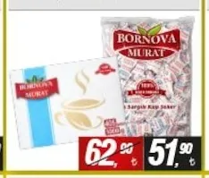 Bornova Murat 100'Lü Sargılı Küp Şeker