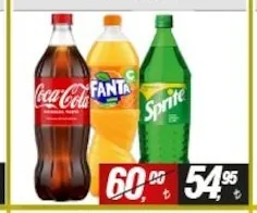Coca-Cola, Fanta, Sprite 1.5L