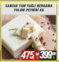 Sancak Tam Yağlı Bergama Tulum Peyniri Kg