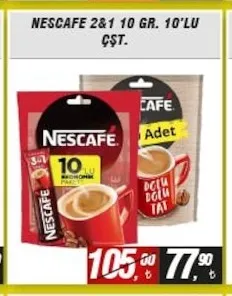 Nescafe 2+1 10 Gr. 10'Lu Çşt.