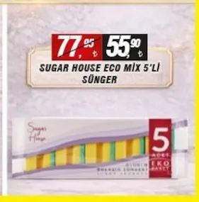 Sugar House Eco Mix 5'Li Sünger