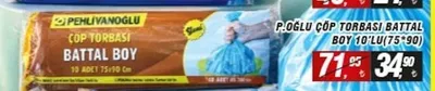 Pehlivanoğlu Çöp Torbası Battal Boy 10 Adet