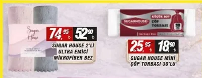 Sugar House 2'Li Ultra Emici Mikrofiber Bez