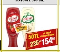 Calve Ketçap Mayonez Set