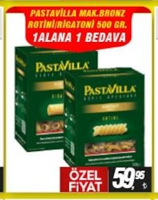 Pastavilla Mak.Bronz Rotini/Rigatoni 500 Gr.