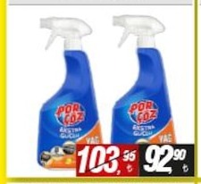 Porçöz Yağ Çözücü