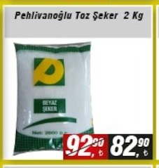 Pehlıvanoglu Toz Şeker 2 Kg