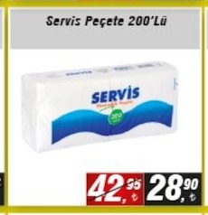 Servis Peçete 200'Lü