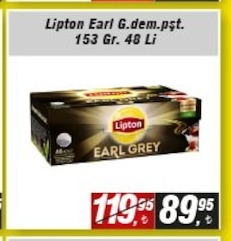 Lipton Earl Grey Demlik Poşet Çay 153 Gr