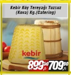 Kebir Köy Tereyağı Tuzsuz (Kova) Kg.(Catering)