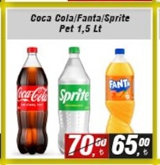 Coca Cola Fanta Sprite Pet 1.5 Lt