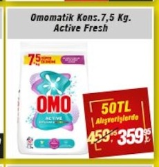 Omo Otomatik Çamaşir Tozu 7.5 Kg. Active Fresh