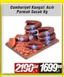 Cumhuriyet Kangal/ Acılı Parmak Sucuk Kg
