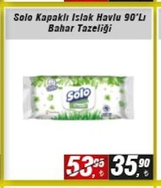 Solo Kapaklı Islak Havlu 90'Lı Bahar Tazeliği