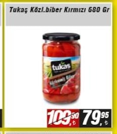 Tukaş Közl.Biber Kırmızı 680 Gr