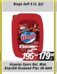 Bingo Soft 5 Lt. Çamaşır Deterjanı