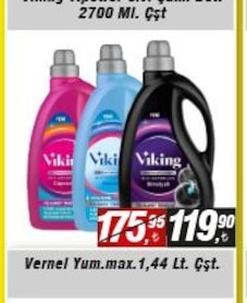 Viking Renkli Sıvı Deterjan Çeşitleri 2700 Ml