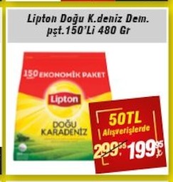 Lipton Doğu Karadeniz Dem. Pst. 150'Li 480 Gr