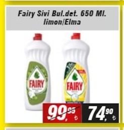 Fairy Sıvı Bulaşık Deterjanı 650 Ml - Limon/Elma