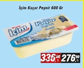 İçim Kaşar Peynir 600 Gr