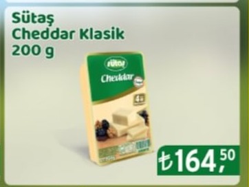 Sütaş Cheddar Klasik 200 G