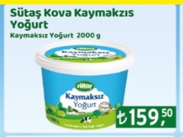 Sütaş Kaymaksız Yoğurt 2000 G