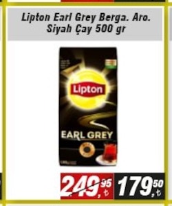 Lipton Earl Grey Berga. Aro. Siyah Çay 500 Gr