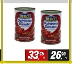 Burcu Doğranmış Domates 2X400G