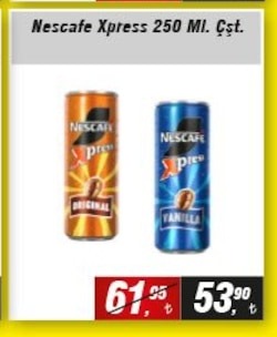 Nescafe Xpress 250 Ml. Çeşit