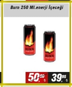 Burn 250 Ml Enerji İçeceği