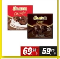 Ülker Çikolata Bitter Çikolata 60G