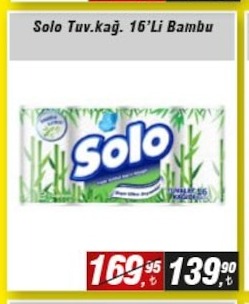 Solo Tuvalet Kağıdı 16'Lı Bambu