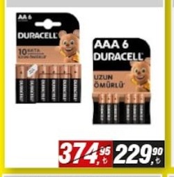 Duracell Aaa Pil 6'Lı Uzun Ömürlü