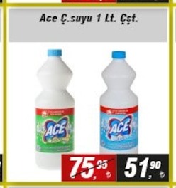 Ace Çamaşır Suyu 1 Lt Çeşit