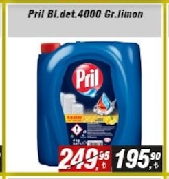 Pril Bulaşık Deterjanı 4000Ml Limon