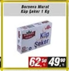 Bornova Murat Küp Şeker 1 Kg
