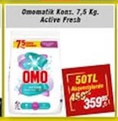 Omo Otomatik Kons. 7,5 Kg. Active Fresh