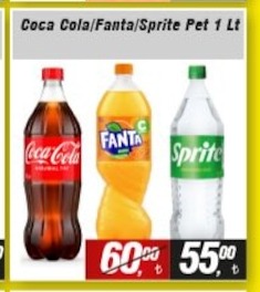 Coca Cola/Fanta/Sprite Pet 1 Lt