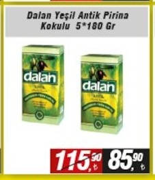 Dalan Yeşil Antik Pirina Kokulu 5*180 Gr