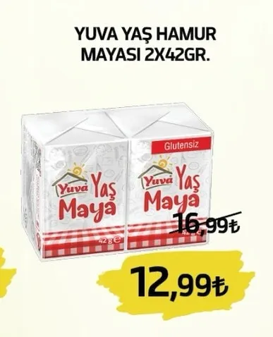 Yuva Yaş Hamur Mayası 2X42Gr