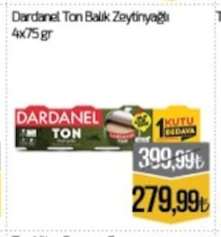 Dardanel Ton Balık Zeytinyağlı 4X75 Gr