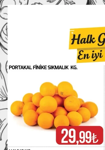 Portakal Finike Sıkmalık Kg.