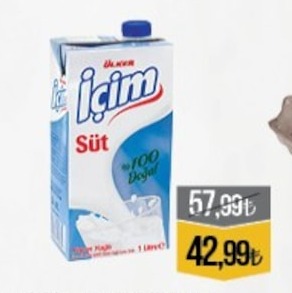 Içim Süt 1 Litre
