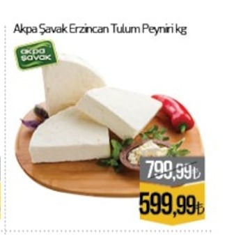 Akpa Şavak Erzincan Tulum Peyniri Kg