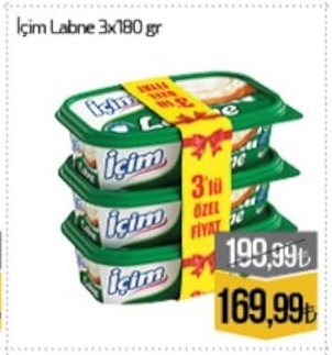 Içim Labne 3X180 Gr